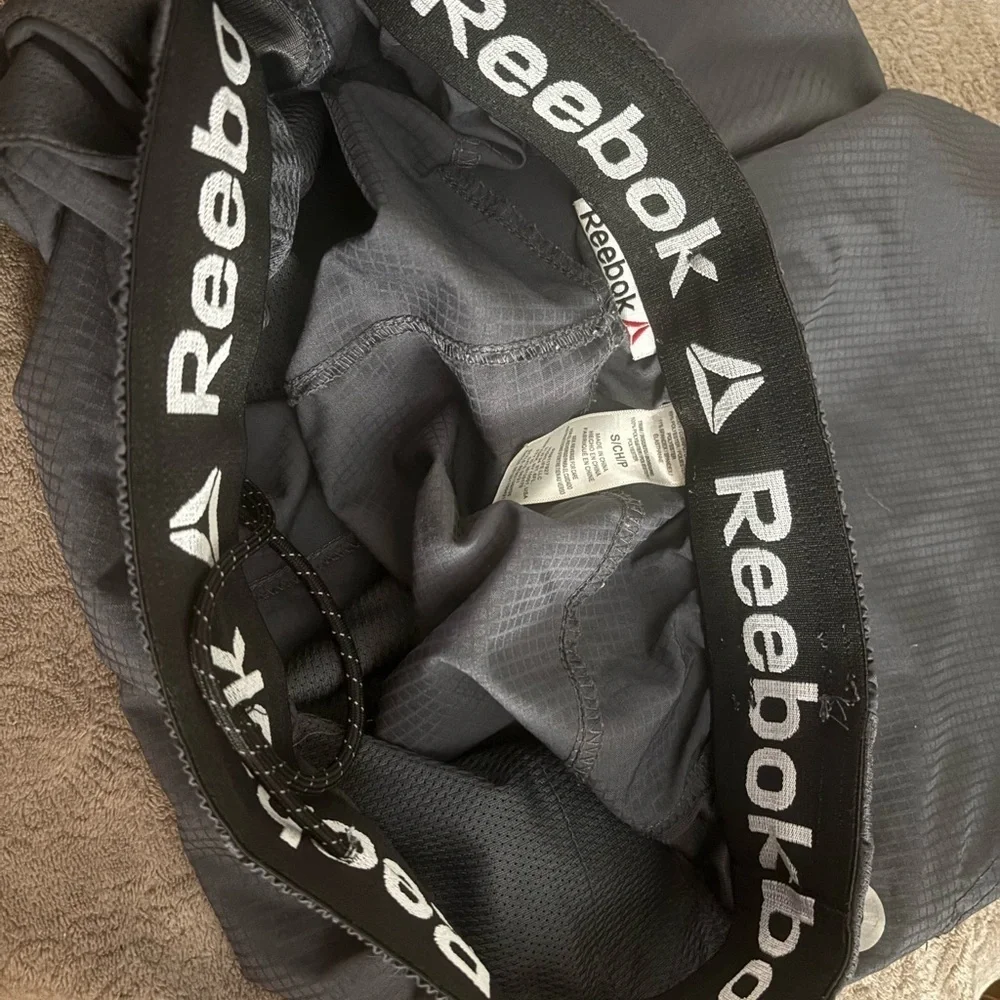 Reebok Black and Gray Athletic Wear